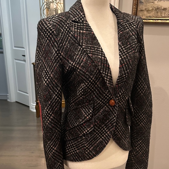 Smythe Jackets & Blazers - Smythe equestrian Black and White Plaid Blazer
